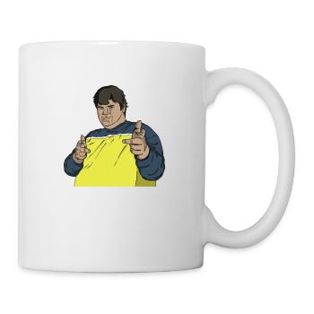 Dicker Mann - Tasse - Weiß - Rechts