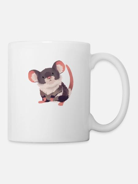 Illustration de la souris - Mug blanc - blanc