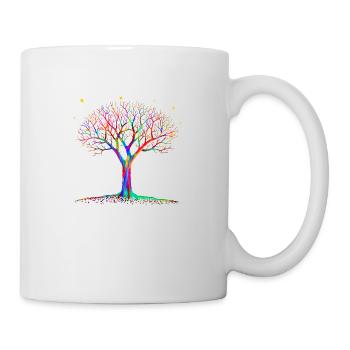 Magischer Baum - Psychedelische Kunst - Tasse - Weiß - Rechts