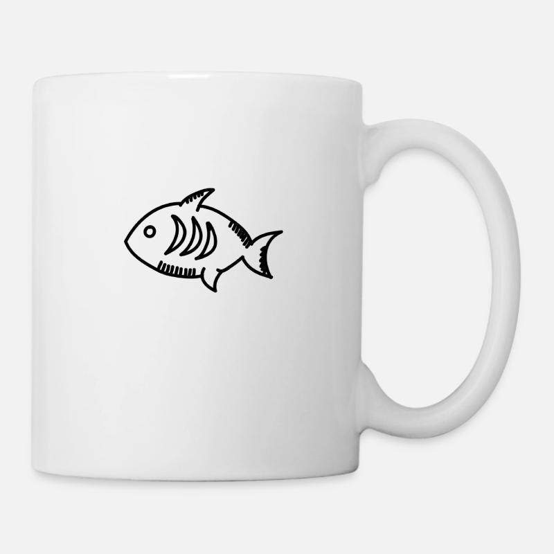 Poisson - Mug blanc - blanc
