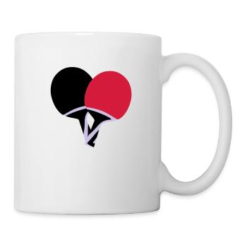 Tischtennis - Tasse - Weiß - Rechts