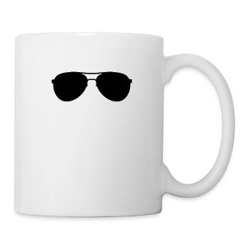 Sonnenbrille Party Brille Geschenk - Tasse - Weiß - Rechts