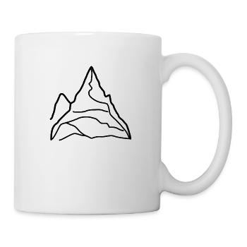 Berg Alpen Gipfel Bergsteigen - Tasse - Weiß - Rechts