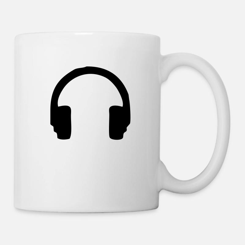 earphones / headphones - Mug - white