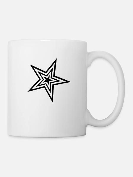 star - Mug - white