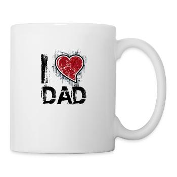 I love dad uk - Mug - white - Right