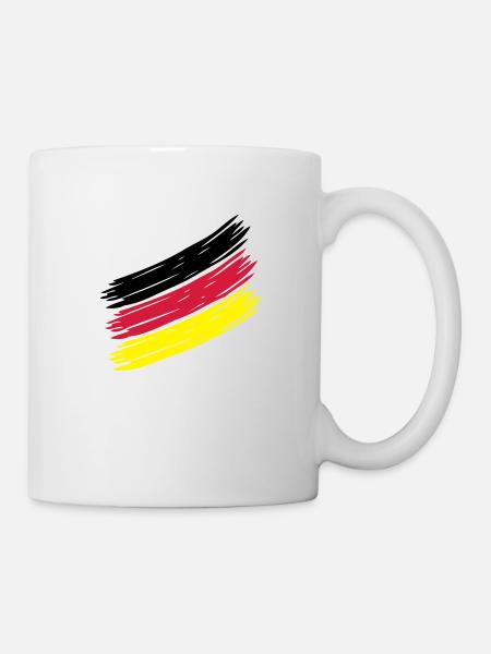 German Stripes - Deutsche Streifen - Germany - - Tasse - Weiß