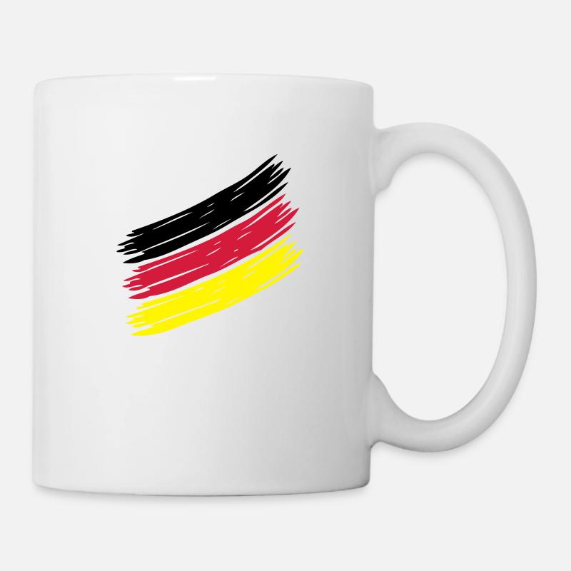 German Stripes - Deutsche Streifen - Germany - - Tasse - Weiß