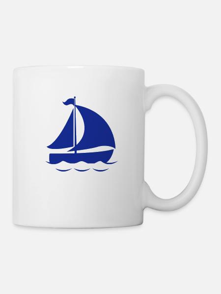 Schiff - Tasse - Weiß
