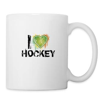 i love hockey de - Tasse - Weiß - Rechts