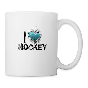 i love hockey de - Tasse - Weiß - Rechts