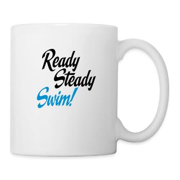 schwimmen - Tasse - Weiß - Rechts