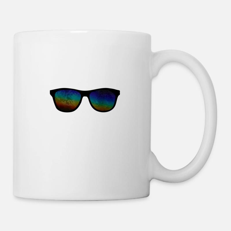 Sonnenbrille - Tasse - Weiß