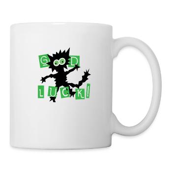 Halloween Black Bad Luck Cat - Mug - white - Right