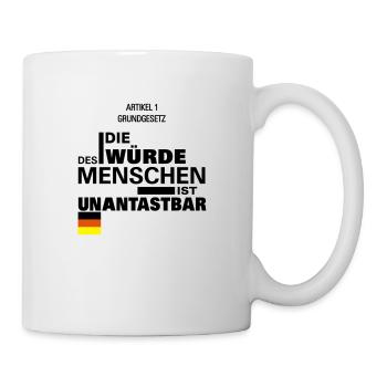 The dignity of man is inviolable - Art. 1 GG - Mug - white - Right