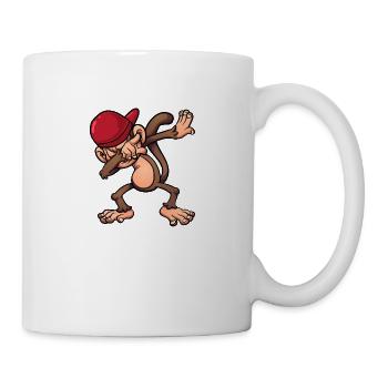 DABBING MONKEY SHIRT FUNNY DANCING GORILLA - Mug - white - Right