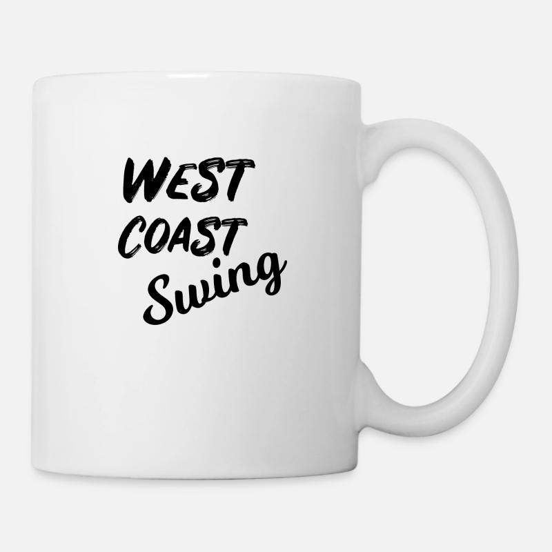 West Coast Swing Washed Out WCS Gift Dancing - Mug - white