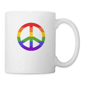 Peace Sign Hippie - Tasse - Weiß - Rechts