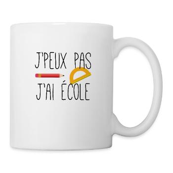 I can not have school - Mug - white - Right