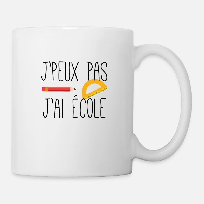 I can not have school - Mug - white