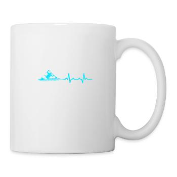 Heartbeat Canoe Heartbeats - Tasse - Weiß - Rechts