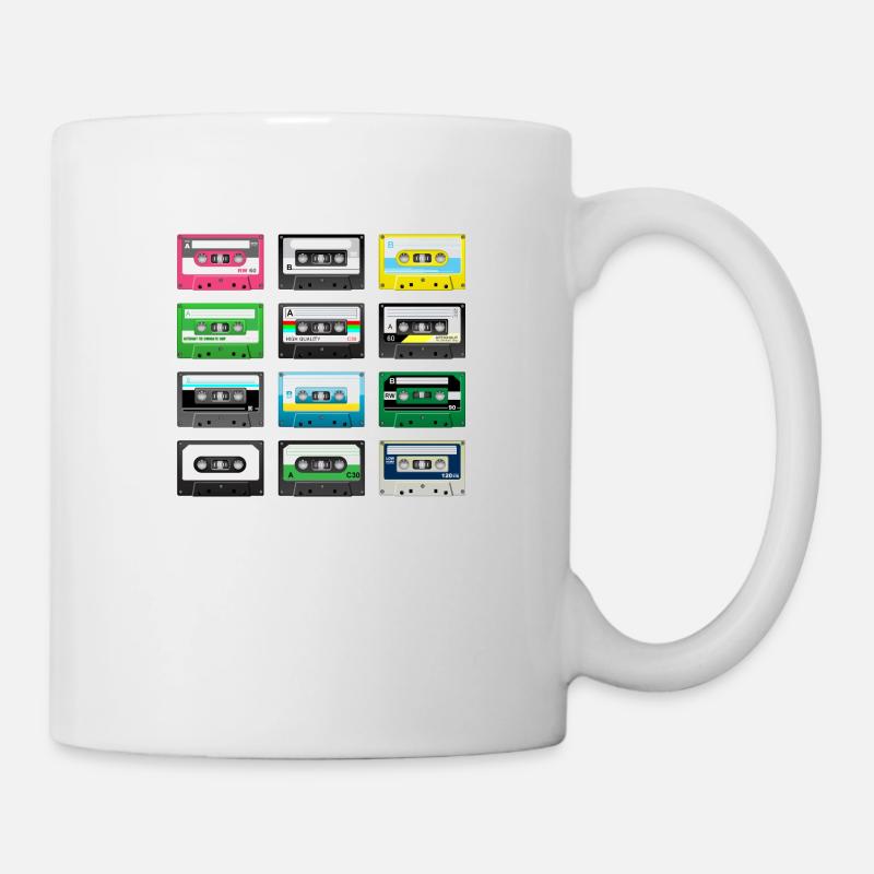 Cassettes vintages - Tasse - Weiß