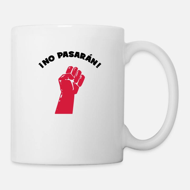 No Pasaran - Sie kommen nicht durch! - Tasse - Weiß