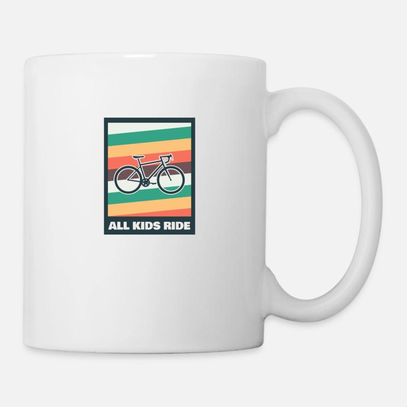 BICYCLE DRIVING MOTIV - Mug - white