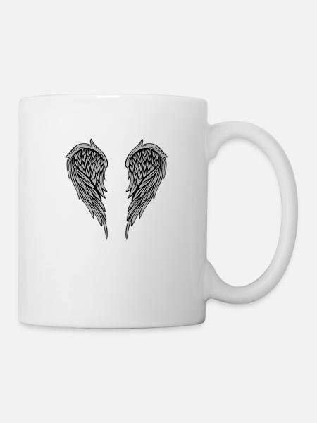 Ailes argent - Mug blanc - blanc