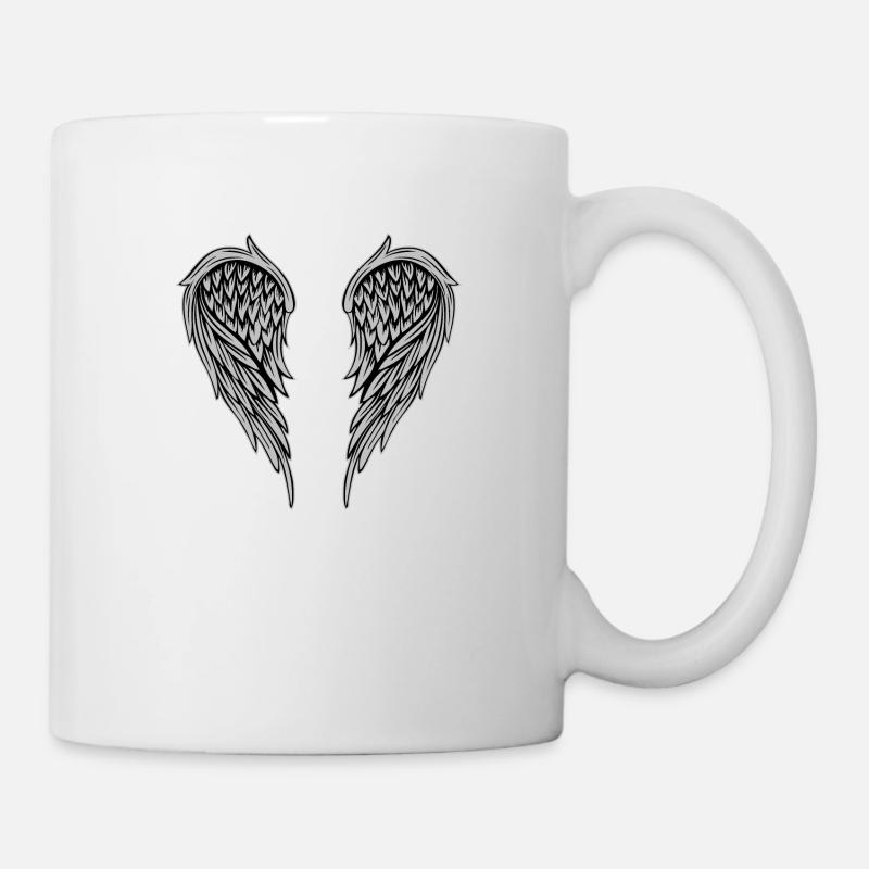 Ailes argent - Mug blanc - blanc
