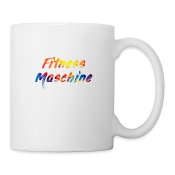 Fitness Maschine - Tasse - Weiß - Rechts