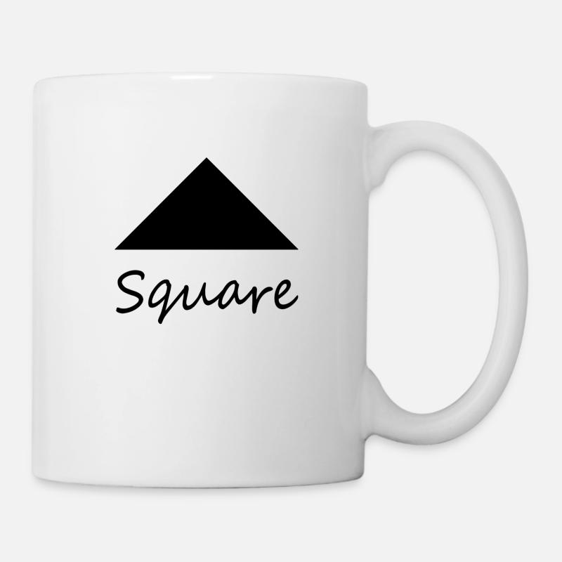Falsche quadratische Form - Tasse - Weiß