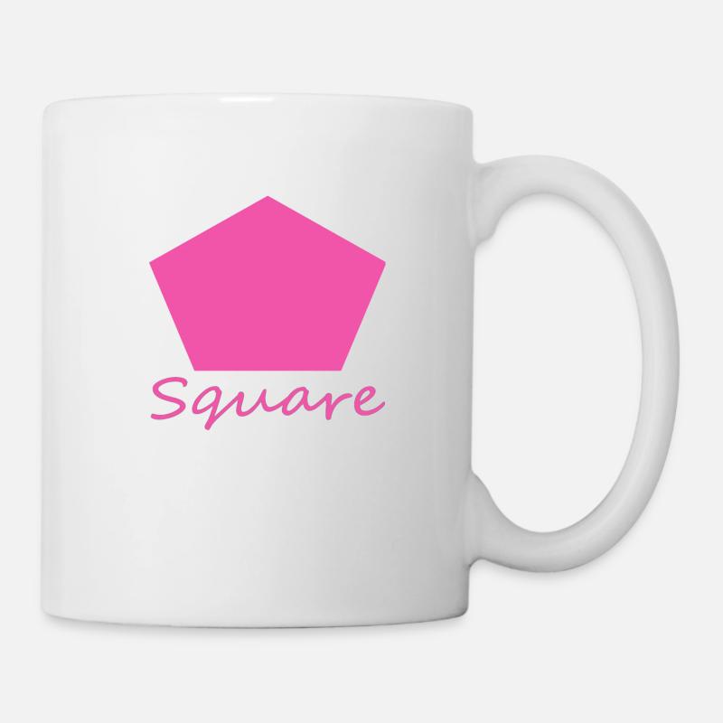 Wrong Pink Square - Mug - white