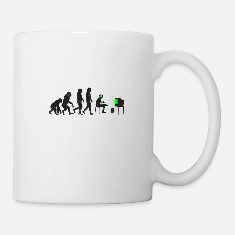 Evolution of Gamer Evolution - Mug - white