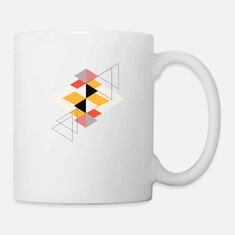 Formes géométriques ballot - Mug blanc - blanc