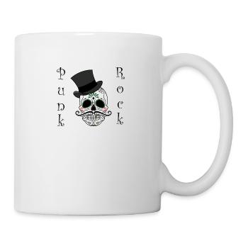 Punk Rock Totenkopf Skull - Tasse - Weiß - Rechts