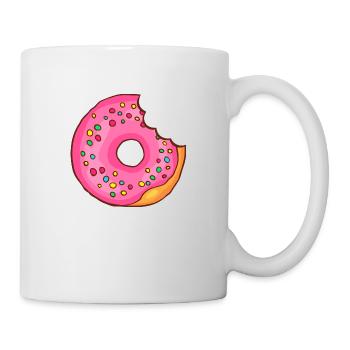 Donuts Confiserie Cookie Törtchen Kuchen Torten - Tasse - Weiß - Rechts