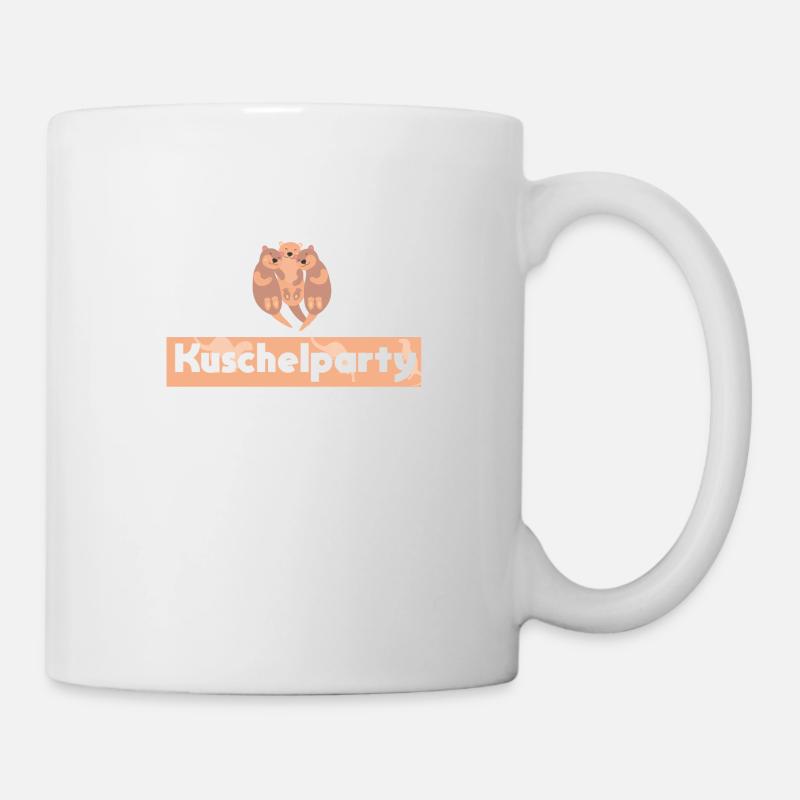 Cuddling party avec loutre - Mug blanc - blanc