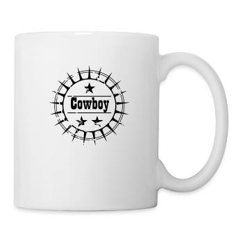 Button Cowboy - Tasse - Weiß - Rechts
