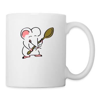 Kochmaus - Tasse - Weiß - Rechts