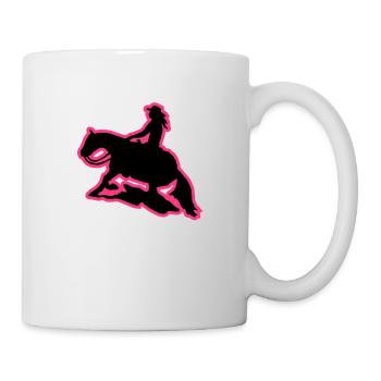 Westernreiten Frau Sliding Stop Slider pink - Tasse - Weiß - Rechts