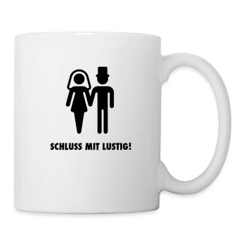 Conclusion of Funny! (Wedding / marriage) - Mug - white - Right
