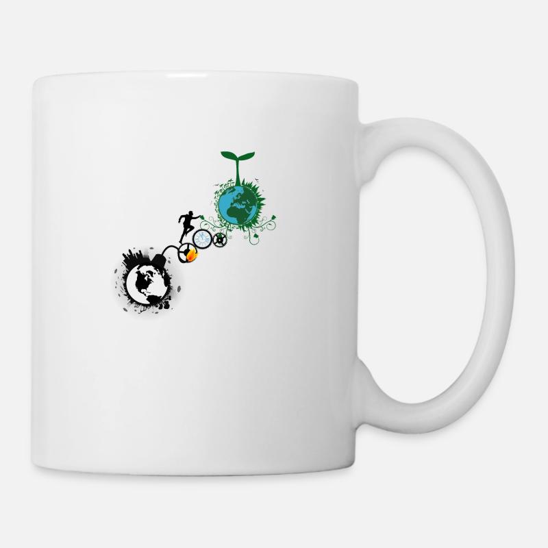 Klimawandel jetzt handeln - Tasse - Weiß