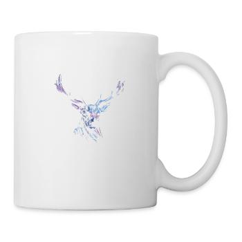 Tête de cerf - Mug blanc - blanc - Droite