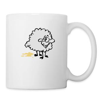 Piss Schaf - Tasse - Weiß - Rechts