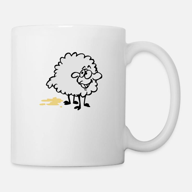 Piss Schaf - Tasse - Weiß