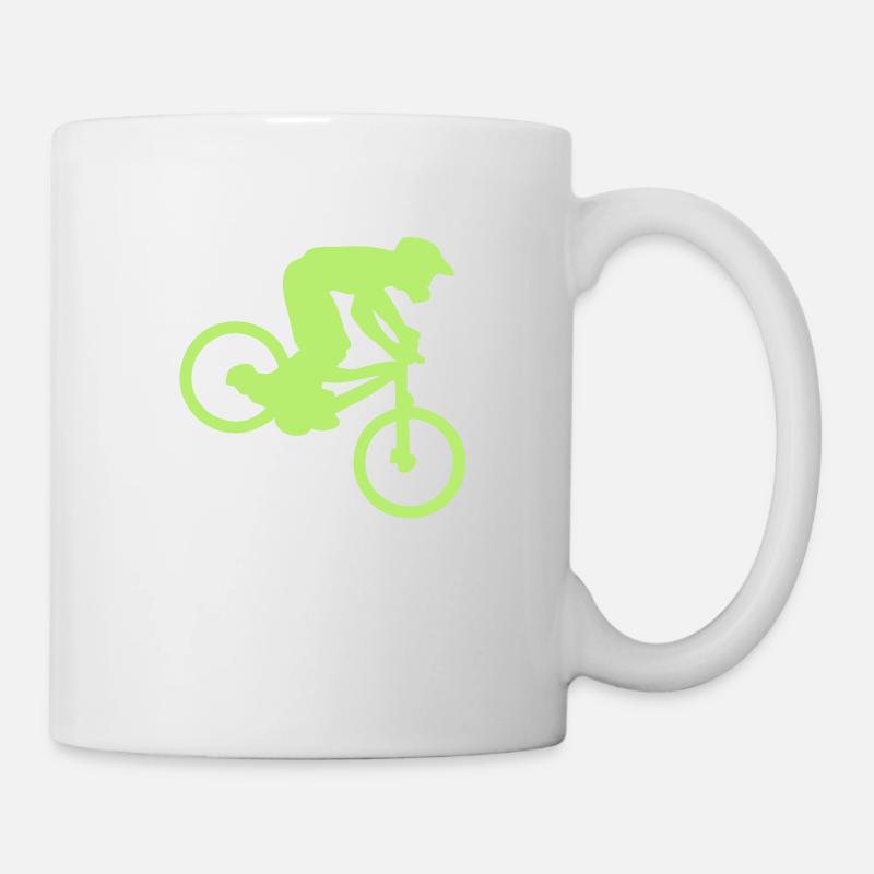 DOWNHILL MOUNTAIN BIKER - Tasse - Weiß