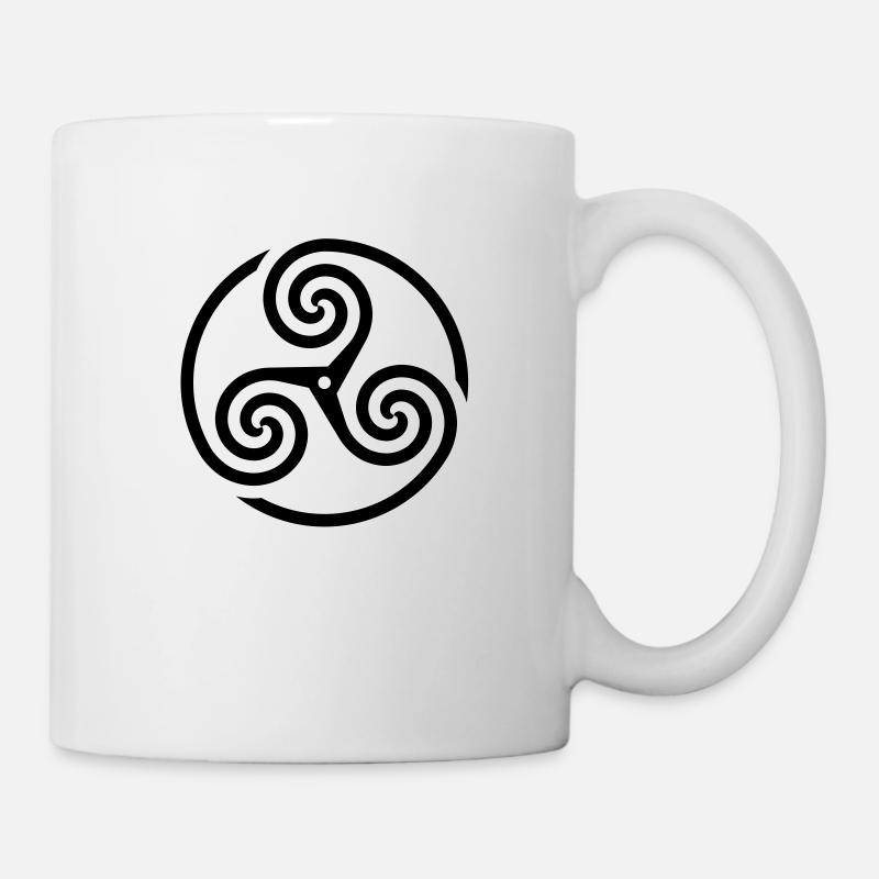 wheeled Triskele 03 - Tasse - Weiß