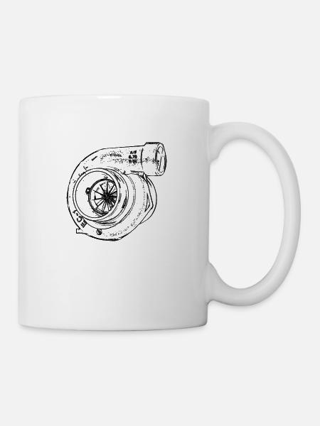 Turbolader Boost Ladedruck Tuning Turbocharger - Tasse - Weiß