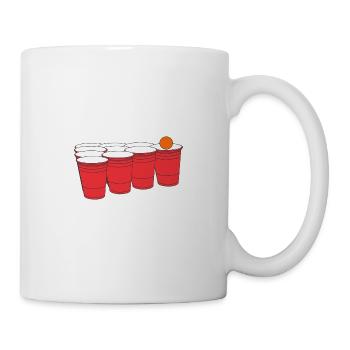 Beer Pong Naturtalent (weiß) - Tasse - Weiß - Rechts